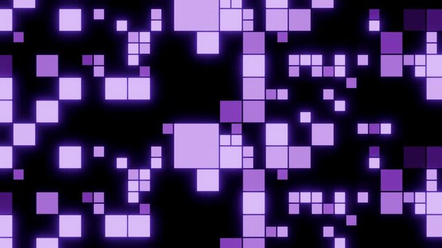 Rapid Transitions And Flickering Violet Tones Generate Energetic Electronic And Nightclub Visuals