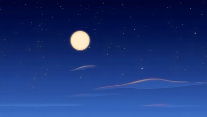 Fototapeta premium moon in starry night sky background