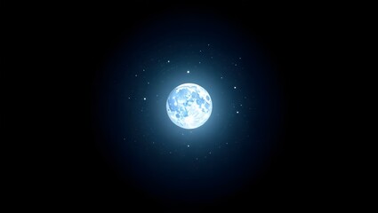 Obraz premium moon in starry night sky background