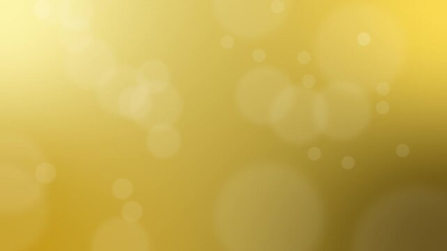 Golden yellow bokeh abstract background for intro presentation