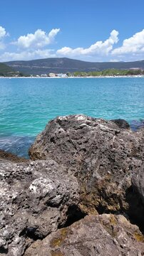 Amazing view of The mouth of the river Acheron at Ammoudia village, Epirus, Greece