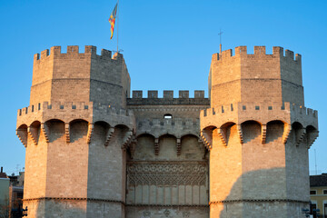 Famous Torres de Serranos in the morning light, Valencia © Frédéric Prochasson