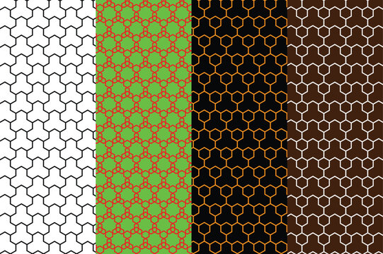 Seamless Pattern Swatch Vector Set Texture Collection
