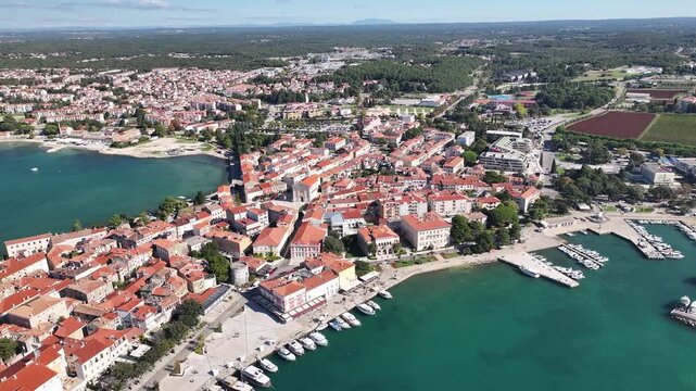 Euphrasian Basilica UNESCO Site Porec Aerial