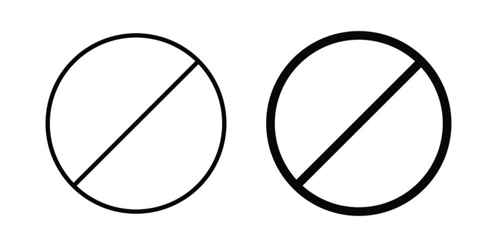 Blocked icon vectors set. vector icon for web design