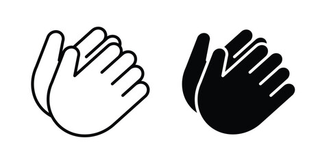 Fototapeta premium Clap icon vectors set. vector icon for web design