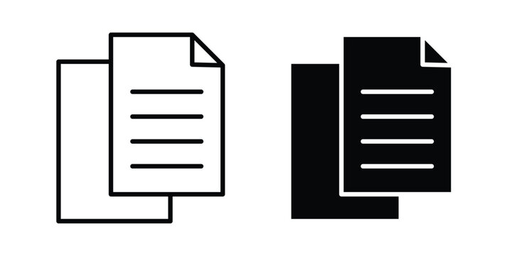 Copy icon vectors set. vector icon for web design