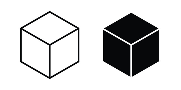 Cube icon vectors set. vector icon for web design