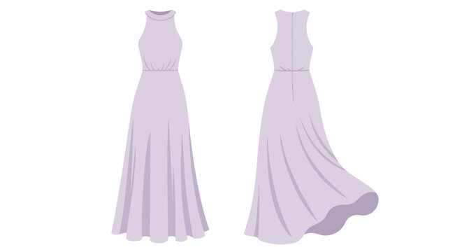 sachin and babi light blue dress 504 Halter Neck Dress Stock Vectors and Vector Art