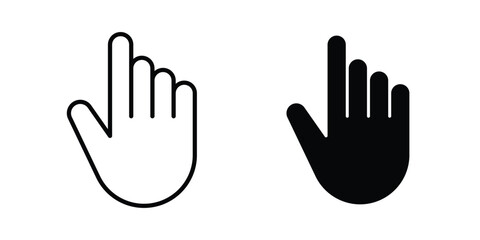 Fototapeta premium Finger icon vectors set. vector icon for web design