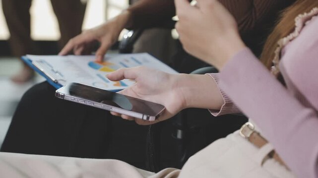 Business data dashboard provide business intelligence analytic for marketing strategy planning brisk with big data set to analyze customer demands and foreseeing business future
