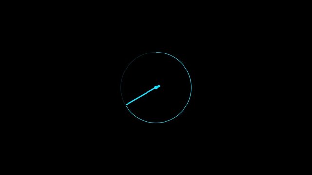abstract new fast clock icon animation background A simple clock isolated.