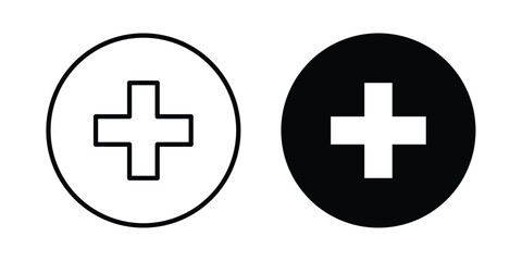 Obraz premium Hospital sign vectors set. vector icon for web design