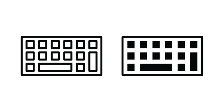 Keyboard icon vectors set. vector icon for web design