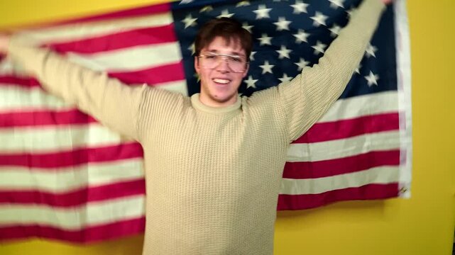 Winning success man happy ecstatic celebrating being a winner. 