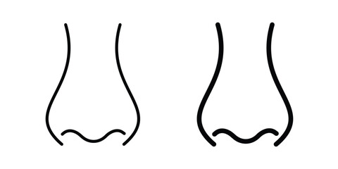 Obraz premium Nose icon vectors set. vector icon for web design