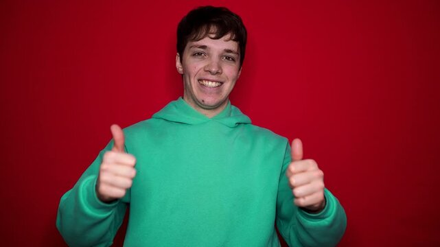 Winning success man happy ecstatic celebrating being a winner. 