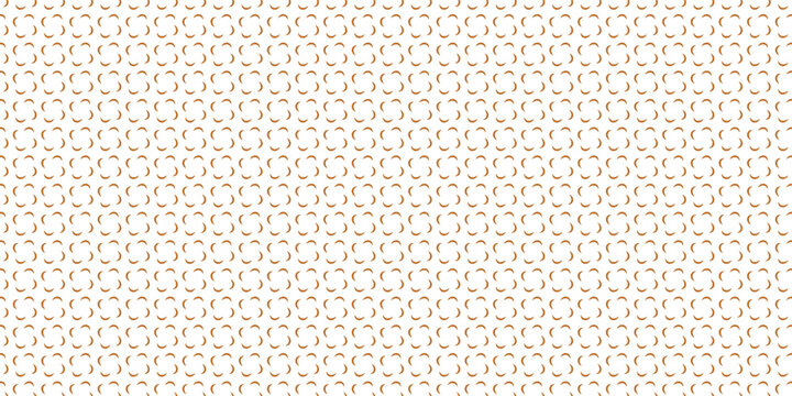 Golden vector seamless pattern with small diamonds , star shapes ,rhombuses . Abstract gold and white geometric texture . Simple minimal wide repeat background . Luxury design for decor , wallpaper