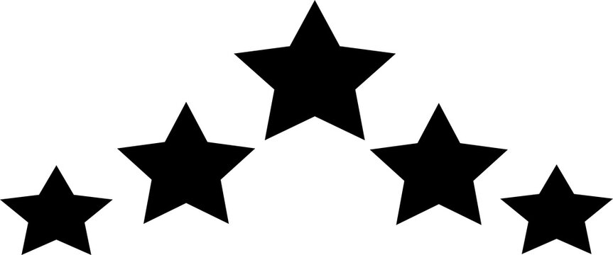 Ic&ocirc;ne cinq &eacute;toiles qualit&eacute; premium