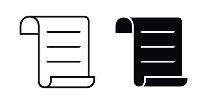 Scroll icon vectors set. vector icon for web design