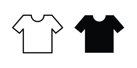 Naklejka premium T shirt icon vectors set. vector icon for web design