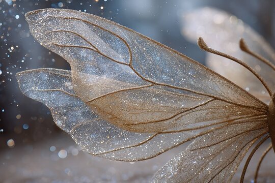 ethereal fairy wings and dust patterns