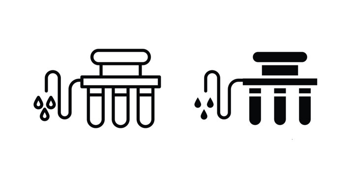 Water filtration icon vectors set. vector icon for web design