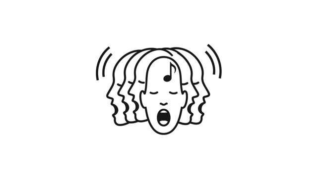 A woman screaming in distress.