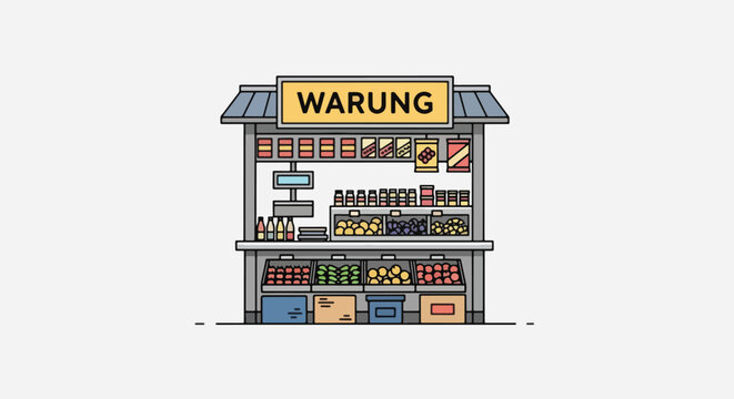 Warung Traditional Indonesian Snack and Drink Stall.