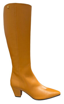 Celine Stage High Boot in Sahara lambskin.