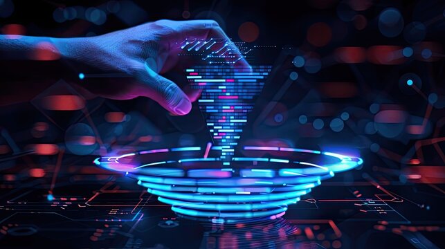 Ai Lead Scoring Marketing Funnel Analytics Screen