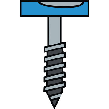 Close-up view of a screw and T-nut fastener system