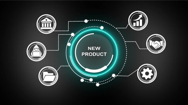 New Product, Six sigma, quality control and manufacturing process management concept. workflow by eliminating non-value-added activities and continuously improving processes.