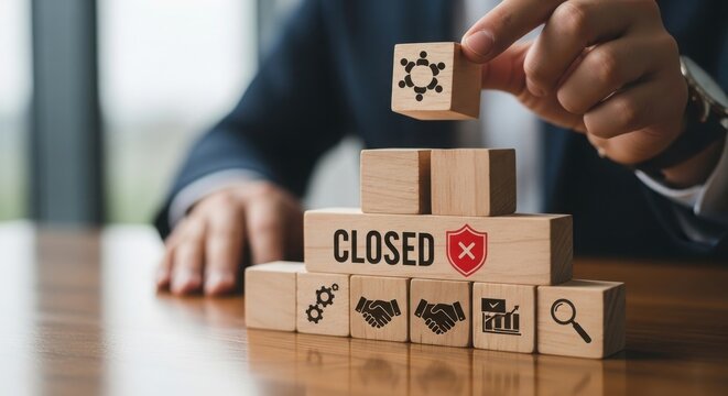 Closed ubuntu system with a hand placing a lock on top of it