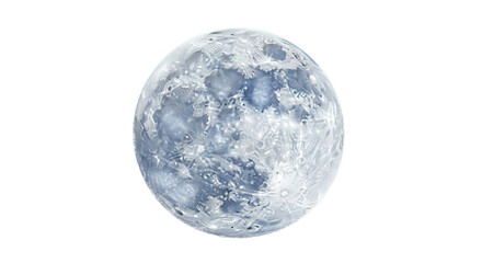 Obraz premium Highly detailed full moon surface texture isolated with realistic craters transparent background