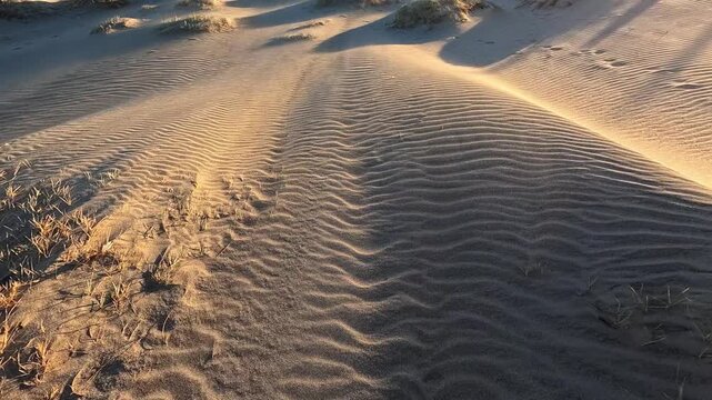 Sand flying in the windy desert