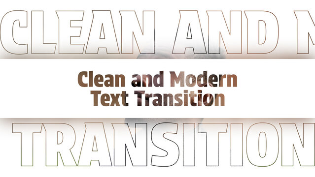 Clean and Modern Text Transition