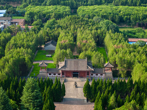 scenery of Mausoleum of the Qin King of the Tang Dynasty in baoji, china