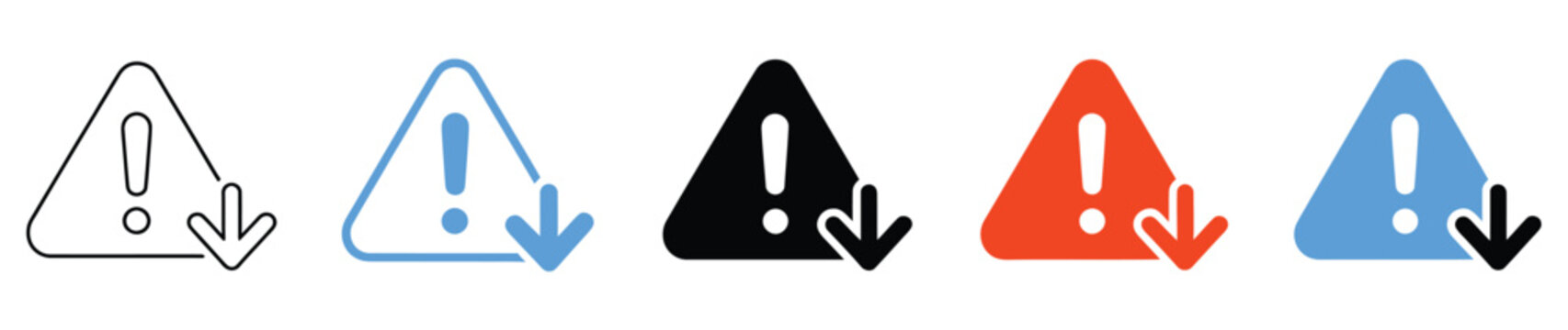 Error reduce icon set, vector illustrations representing troubleshooting, bug fixing, and system optimization, including warning symbols, gears vector