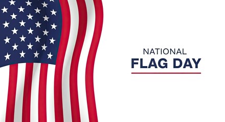 National flag day celebration honoring the stars and stripes on june 14th