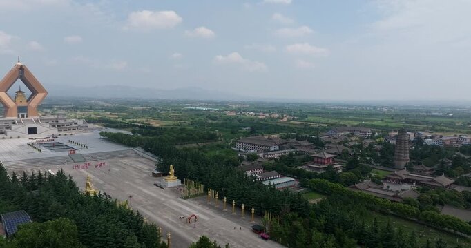scenery of Famen Temple in baoji, china