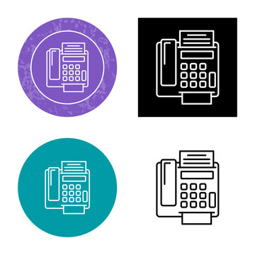 fax Machine Icon Design