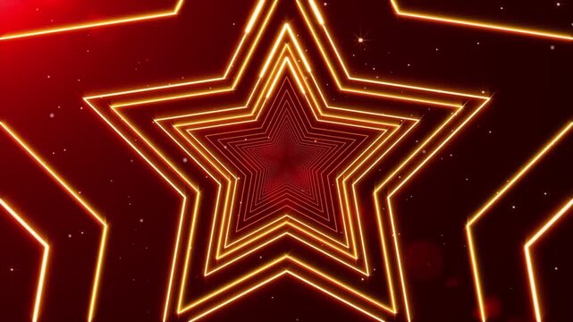 4K enlarged background with layers of pentagram stars