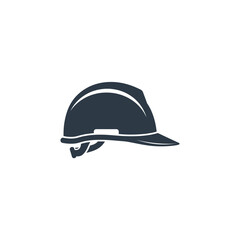 Fototapeta premium Dark professional safety construction helmet