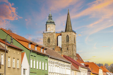 Obraz premium Altstadt, Jüterbog, Jueterbog, Brandenburg, Deutschland 