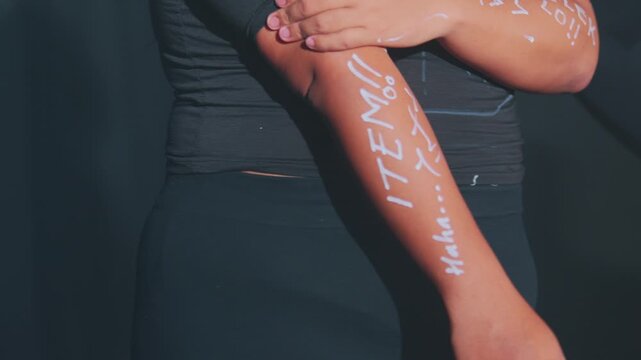 Artistic Body Markings on Arm