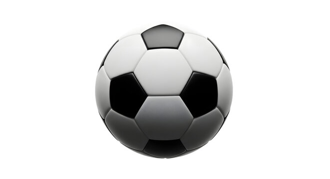 Classic black-and-white soccer ball with hexagonal panels black and white hexagonal pattern pentagonal shape