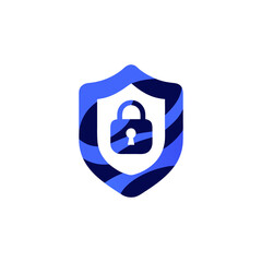 Obraz premium shield with padlock icon representing security and protection.