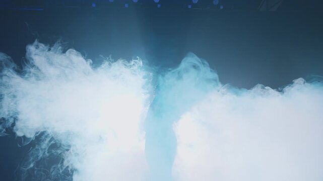Dramatic Swirling Smoke with Light Effects