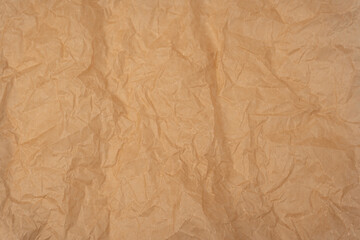 Fototapeta premium Crumpled paper as background. Top view.